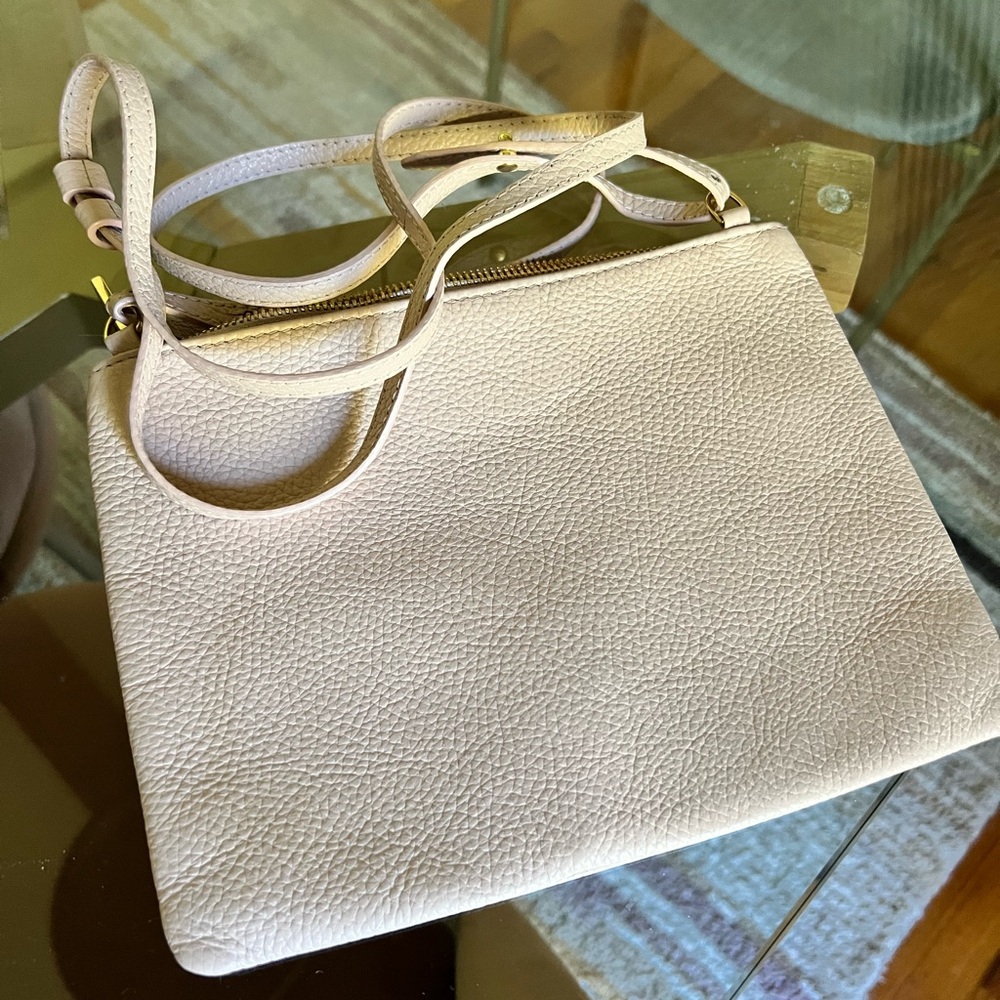 Cuyana leather purse with removable straps